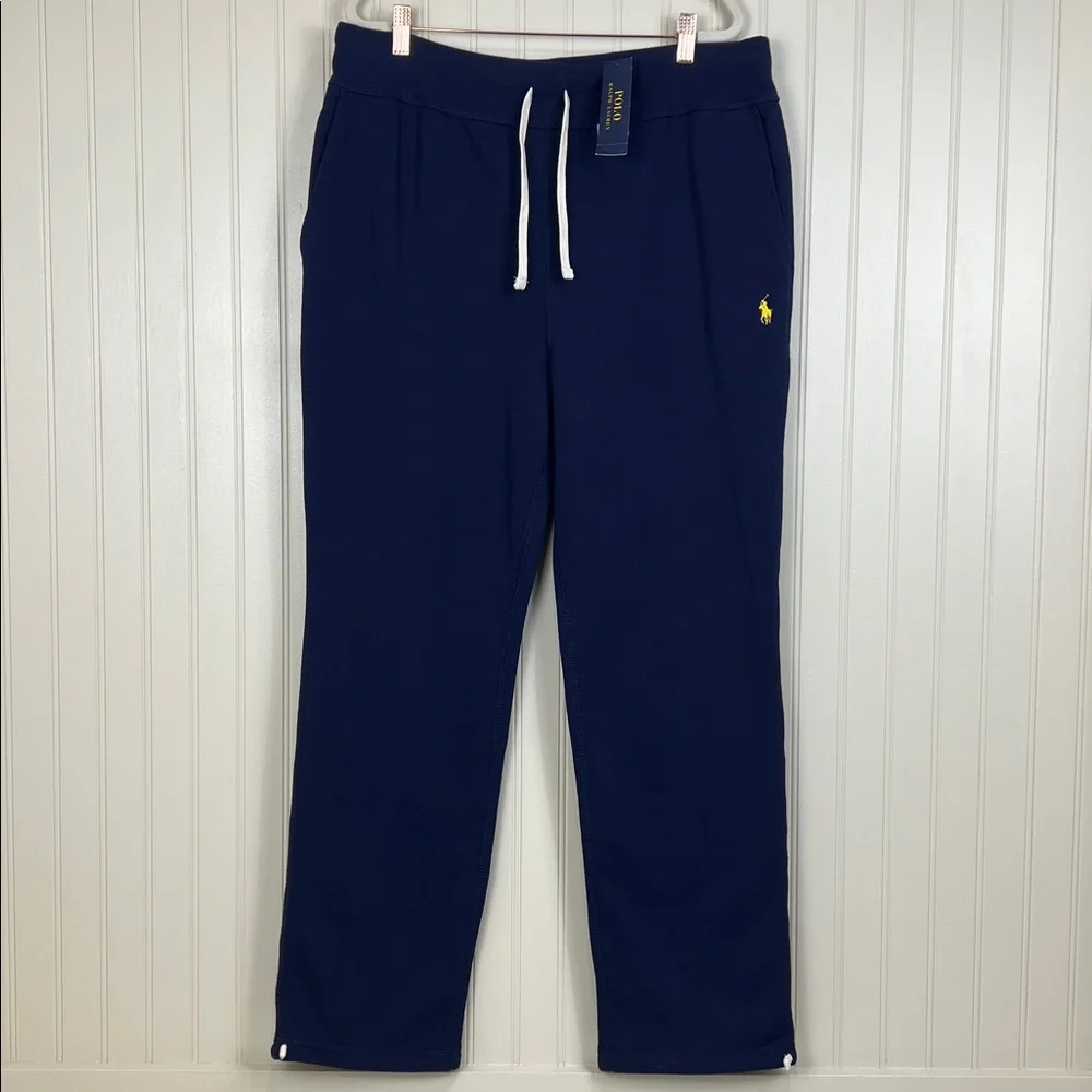 NWT Polo Ralph Lauren Men’s Fleece Sweatpants Cruise Navy  Size XL